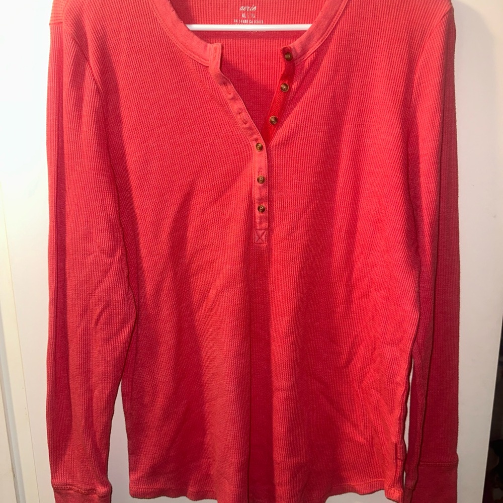 Aerie Vibrant Red Knit Top